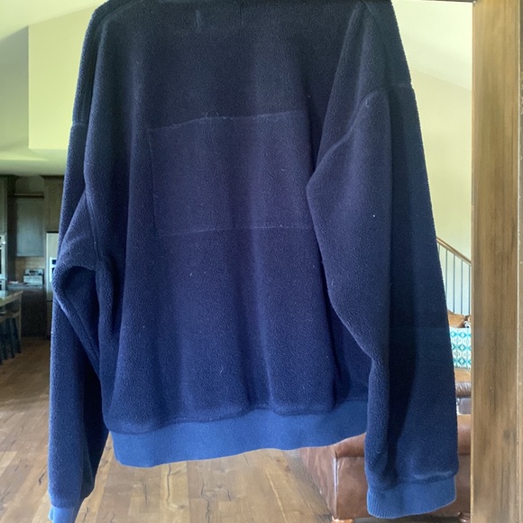 VTG 90s Y2K Polo Sport Ralph Lauren Navy Quarter Zip Fleece women - Picture 3 of 3